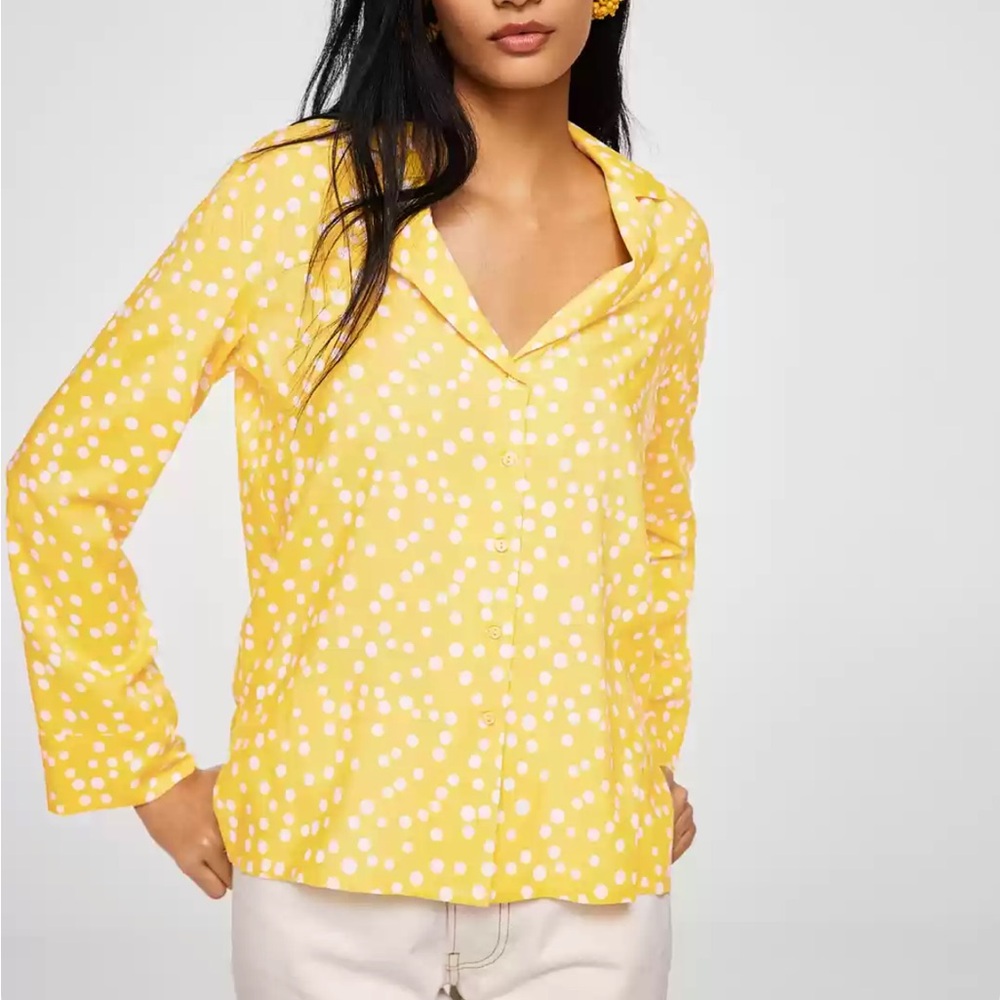 Mango Polka Dot Blouse